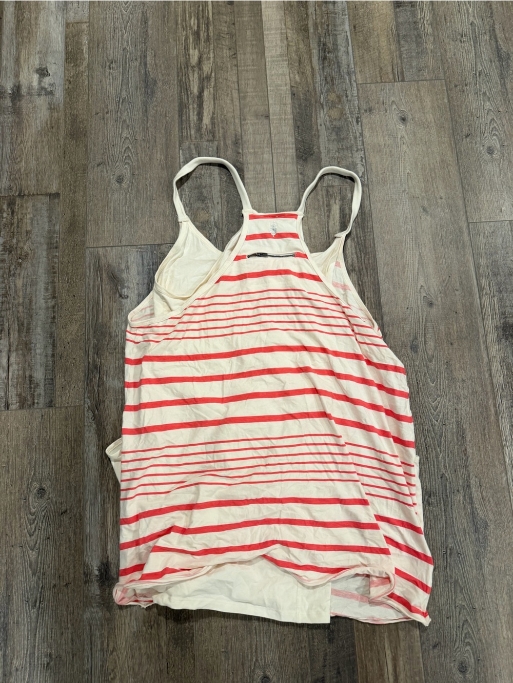 FP Movement by Free People Cream & Coral Striped Mini Dress - Picture 3 of 3